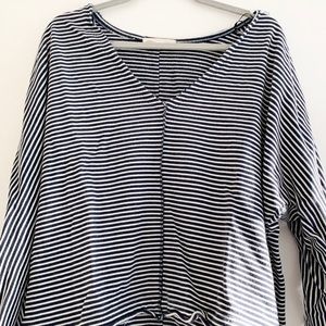 Blue and White Box Sweater